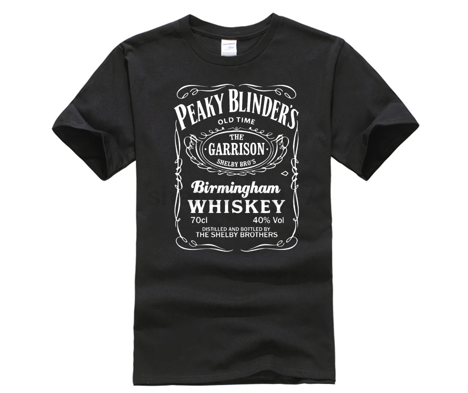 buy HOT deals 2019 Creative Novelty Cartoon Print Short Sleeve T Shirt Free Shipping Peaky Blinders Whiskey T Shirt custom Tee