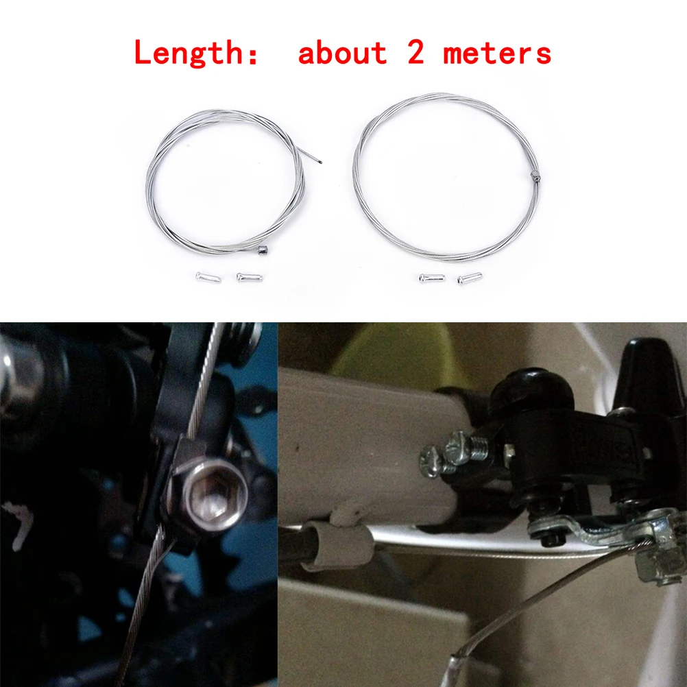 1 компл. Велосипедные тормоза линии шланг сдвиг линии кабель Провода трубки 2 м оптом с 2 Кепки