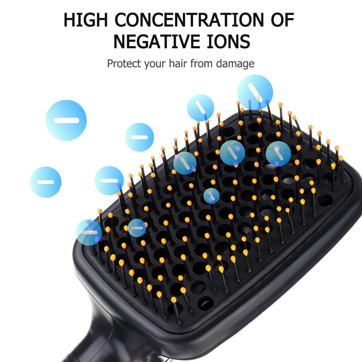 Online Haar Blasen Trockner Pinsel 2 IN 1 Multi funktionale Haarglätter Stile Elektrische Haar Kamm Negative Ionen Pflege Salon haar Styler