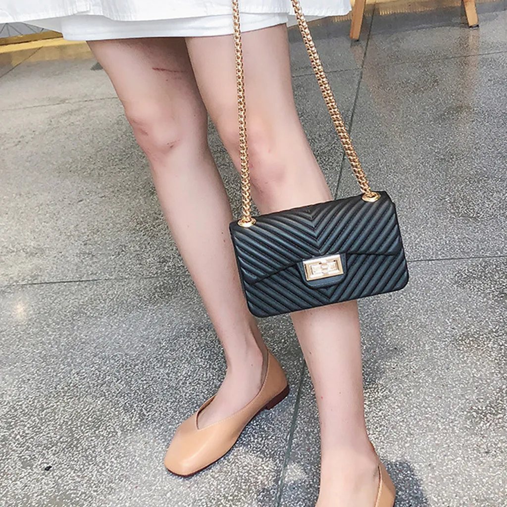 

Maison Fabre Clear Pvc Lingge Chain Jelly Bag Lady Handbag Candy Color Gradient Crossbody Bag For Women Mini Shoulder Bag Clutch