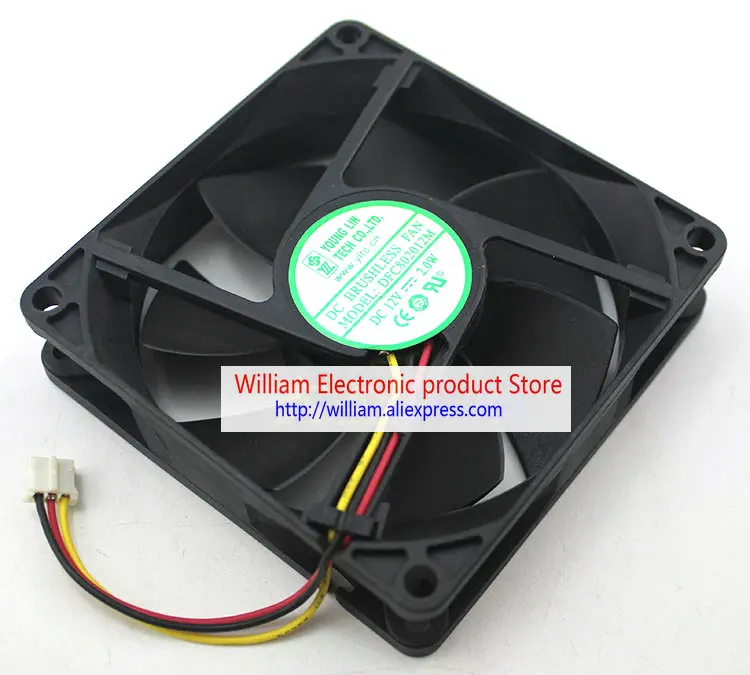 Ventilador de Refrigeração do Computador Original Linhas Dfc802012m Dc12v 2.0w Dfc802012h 2.8w 8cm 80x80x20 mm - Imagem 2