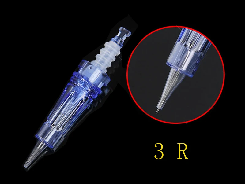 10 шт Электрический дермапен иглы штык 1R/3R/5R/5F/7F МЫМ картридж для авто иглы для картриджей Титан Золотая игла Совет