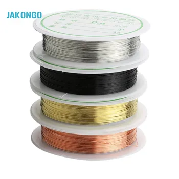 

JAKONGO 0.4mm Round Copper Wire for Jewelry DIY Winding Rope