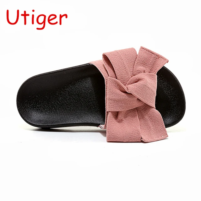 Summer Shoes Girls Slides Bow Sandals Children Butterfly