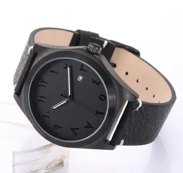 Япония движение Дата функция часы арабские цифры Montres Homme - Цвет: full black