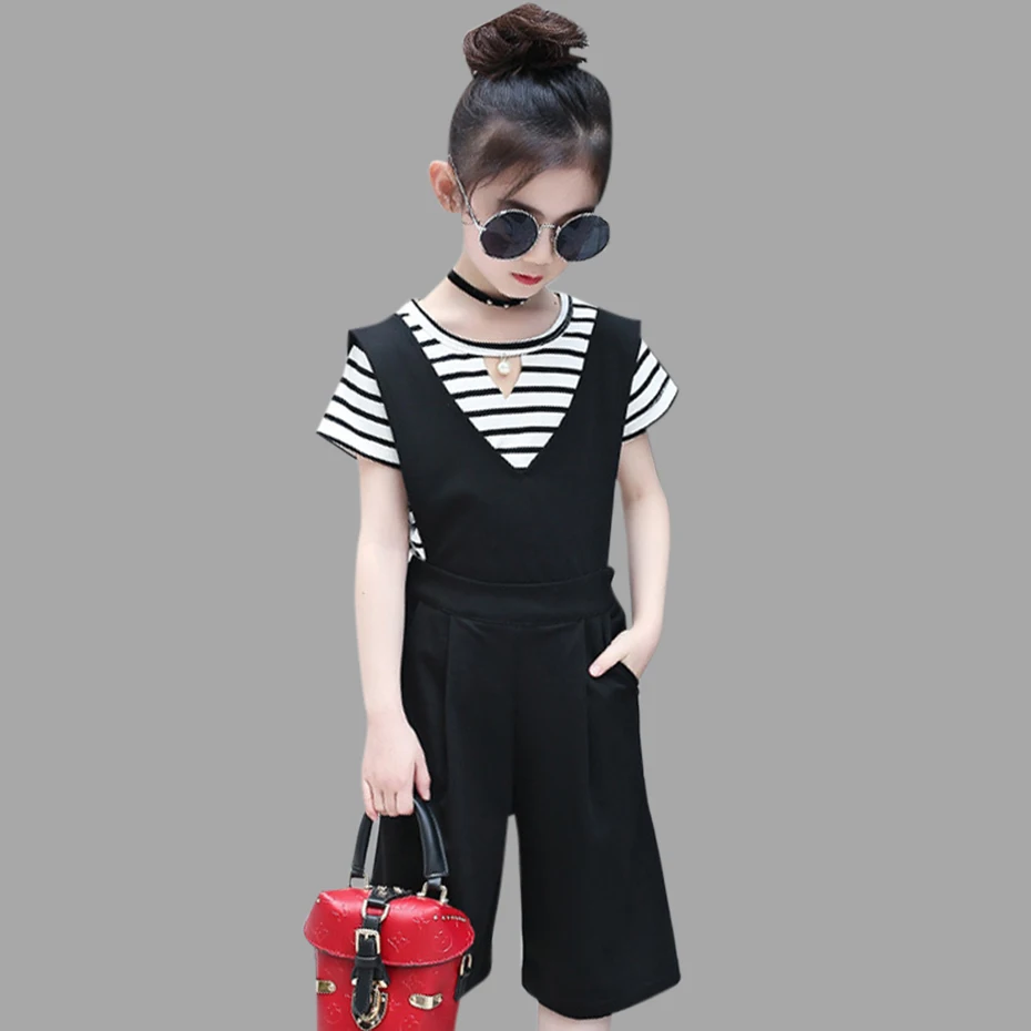 

Girls Summer Jumpsuit 2019 Jumpsuit Kids Boot Cut Overalls For Girls Teen Costumes For Big Girls 3 4 6 8 10 12 Years