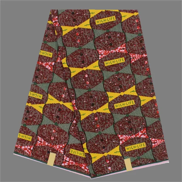

Latest apparel cloth African real printed wax ankara fabric for garment (6yards/lot) SWV375 free shipping