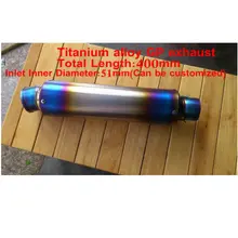 Титановый сплав на заказ сплав exhuast moto rcycle Модифицированная выхлопная труба cb 400 vtec tubo escape moto