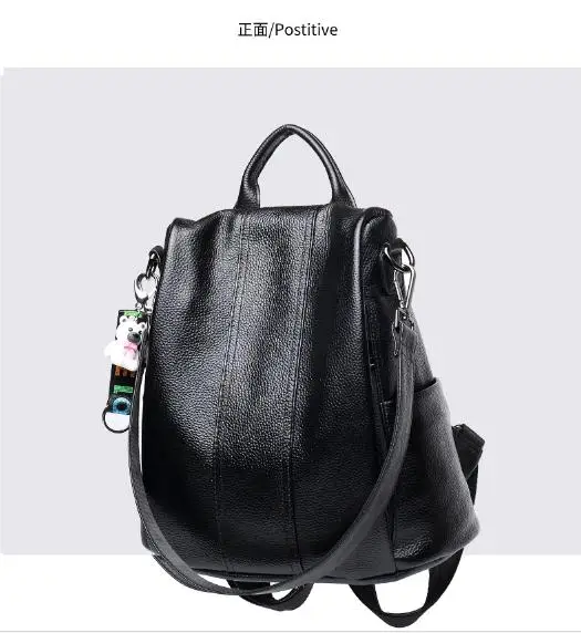 

2018 Qidel K673 Big Capacity New Arrival Genuine Leather Backpack