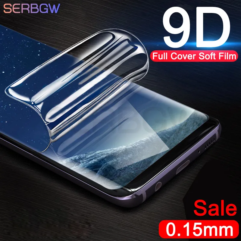 

9D Full Cover Protective Soft Film For Samsung Galaxy S9 S8 Plus S7 Edge Note 8 9 A6 A8 Plus 2018 Screen Protector Film Case
