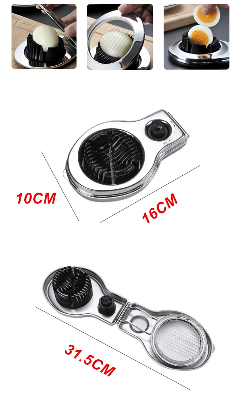 Многофункциональный Нержавеющая сталь нож для яиц в мешочек новая модель яичный сепаратор инструменты для приготовления яиц раздел резец Товары для Кухня