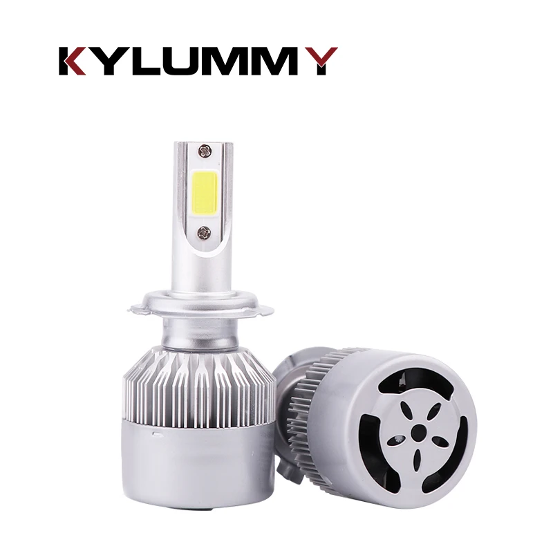 

2x H1 H3 H4 H7 H11 9005 9006 LED Headlight Bulbs Car lights 70W 6000K 8000Lm COB Turbo Fan Led Automobile Headlamp Fog Light