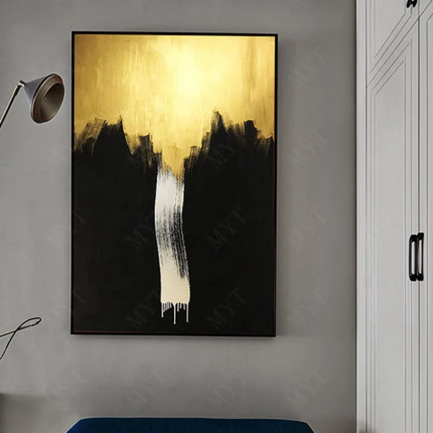 

Black Color Abstract Art Wall Art Oil Painting Hand-painted on Canvas Oil Painting Paint For Home Decor No Frame Artwork