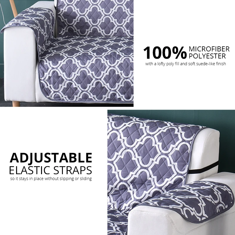 Чехол для дивана с узором четырехлистника собак домашних животных кошек