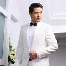 Часы! Terno para casa мужские черные костюмы с воротником-шалью, одежда для хоста, костюмы для мужчин, певица, певица, белая мужская сценическая одежда