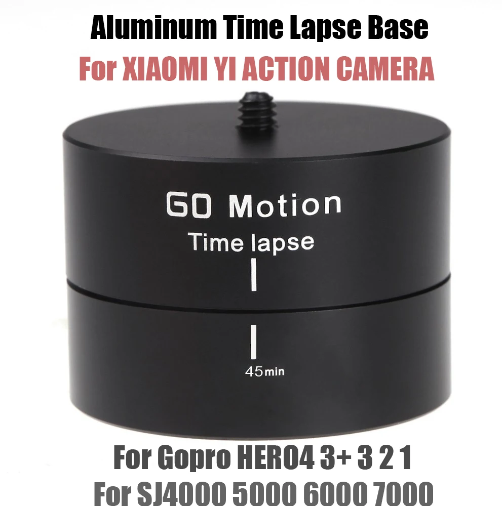 

SJCAM sj4000 Accessories Metal 360 Degree Rotating Time Lapse Stabilizer 1/4'' Mount Tripod Adapter For Gopro Hero 4 3 xiaomi yi
