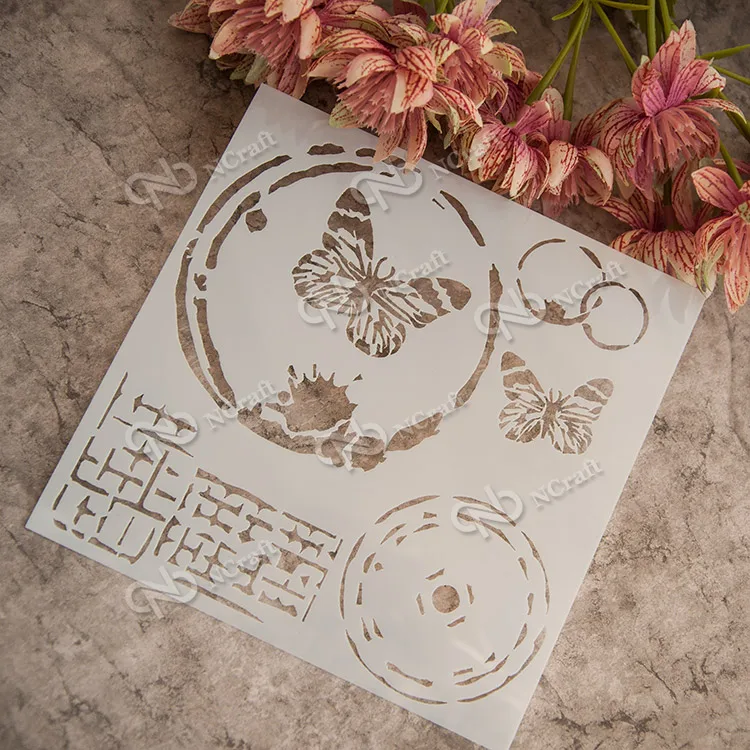 

NCraft Stencil S38 Scapbook Stencil Cake Decorating Tool scrapbooking