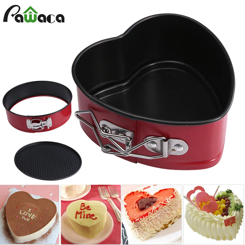 

Cake Mold Metal Stainless Steel Round Heart Shaped Nonstick Cookware Cake Pan Removable Baking Cake Pans Bake Mould Bakeware