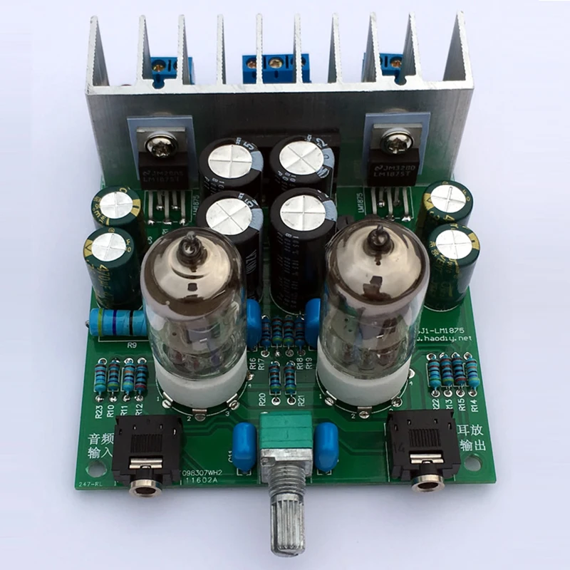Hifi 6j1 электронный ламповый предусилитель плата lm1875t усилитель мощности для