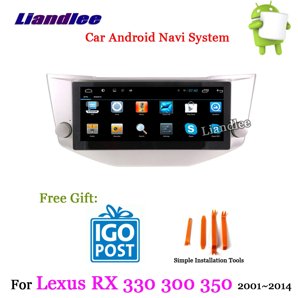 Discount Liandlee Car Android System For Lexus RX 200 330 300 350 400H 2001~2014 Radio Stereo Carplay GPS Nav MAP Navigation Multimedia 4