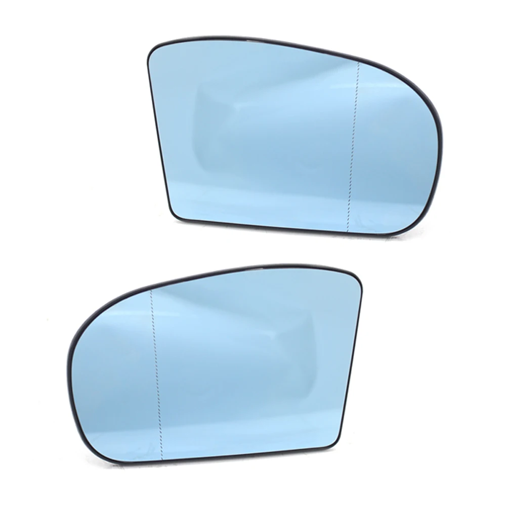 Пара с подогревом сбоку синий зеркало Стекло для Mercedes-Benz E/C класса W211 W203 2001-07