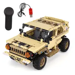 Ешина 13009 военные игрушки серии военный внедорожник автомобильный набор строительных блоков Кирпичи удаленного Управление автомобилей