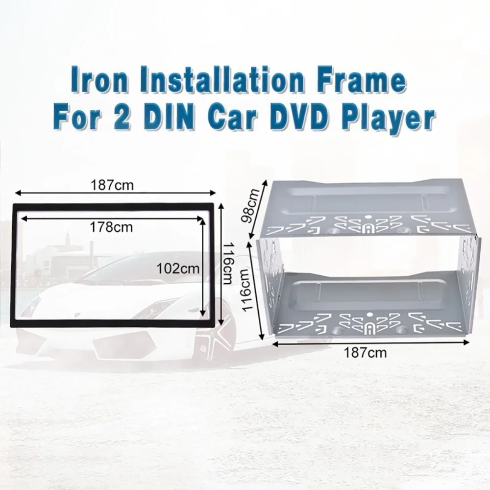 6," 2 Din Универсальная монтажная рамка для автомобиля радио dvd-плеер комплект стерео для VW Jetta Chico Golf Bora/Polo/MK3/MK4 1997-2009