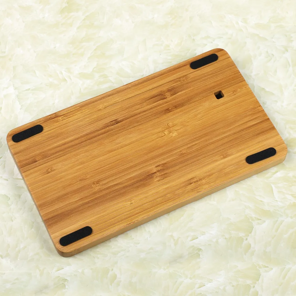 capa de pulso de madeira de bambu descanso em para mini teclado mecânico compatível com