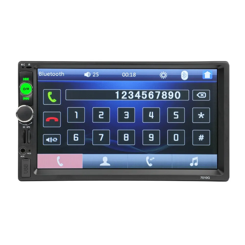 AMPrime 7010G 2 Din автомобильное радио GPS навигация Авторадио Bluetooth AUX USB MP3 стерео аудио FM радио 2din мультимедийный плеер камера