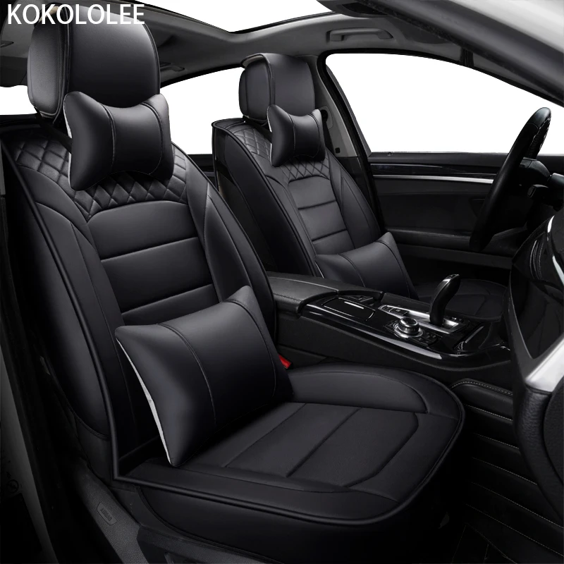 

[KOKOLOLEE] Full Seat Covers Extreme PU Leather Universal Car Seat Covers Protector Fit For Audi BMW Chrysler car seats protect