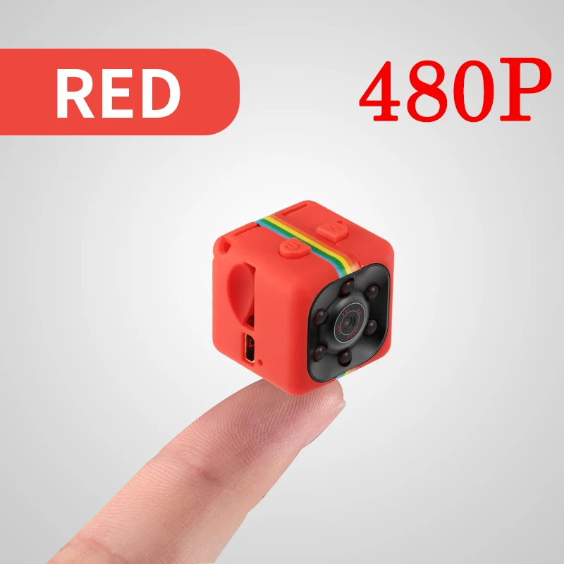 Новинка SQ11 HD 1080 P Мини камера Espia Oculta камера gizli Micro Cam секретный маленький видеорегистратор с режимом ночной съемки велосипед поддержка Скрытая TF карта - Цвет: 480P Red