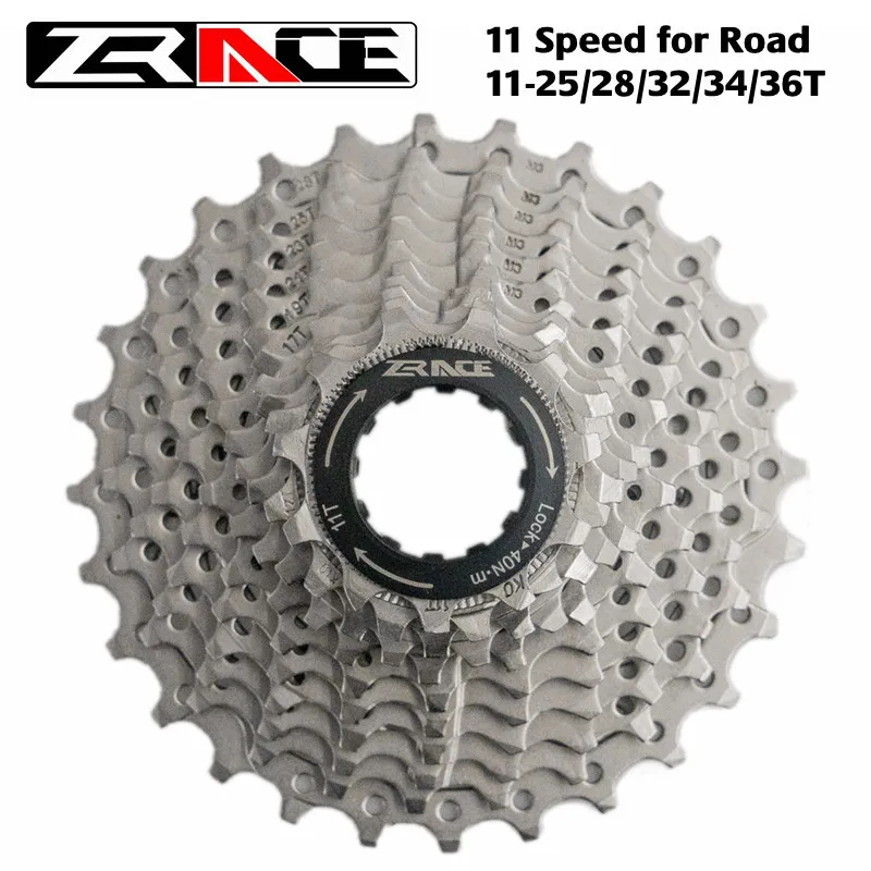 ZRACE 10S 11S Road Bike Cassettes 11-25T / 28T / 32T / 34T Freewheel, 10 Speed Bicycle Flywheel for Tiagra ZEE Ultegra 105