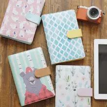 Высокое качество A6 Записная книжка Дневник Мини-планировщик с связующее кольцо, kawaii канцелярские принадлежности на застежке планировщик Блокнот подарок