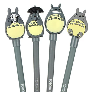 

4 X My Neighbor Totoro Kawaii Gel Pen School Supplies Stationery Writing Student Gift Kids Rewarding