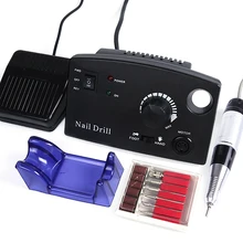 Электрическая дрель для маникюра, Машинка для педикюра, 30000 об/мин, 220 В, розовый, белый, черный, фреза, Полировальный Инструмент, аксессуар, SAdr402