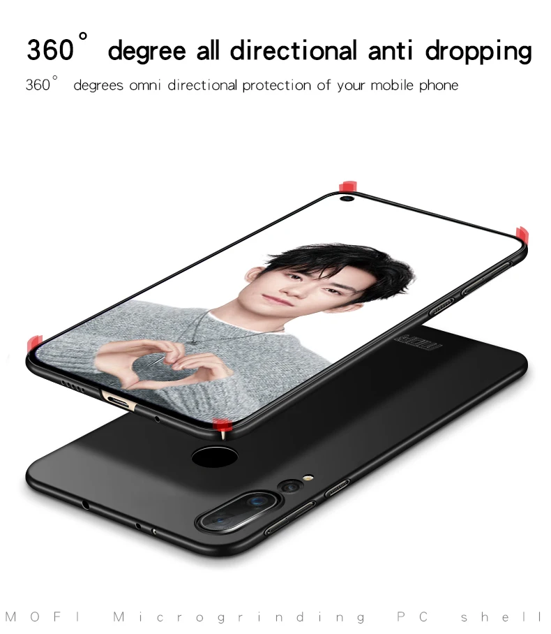 Чехол для телефона mobie Huawei Nova 4 MOFi задняя крышка Жесткий capa funda роскошный защитный