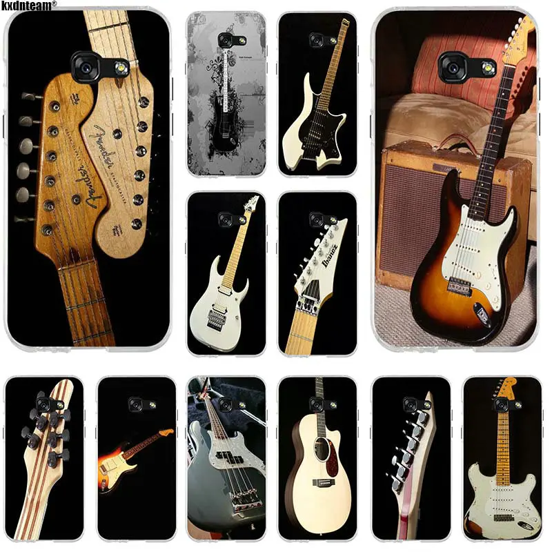 

Stratocaster Guitar For Samsung Galaxy J1 J2 J3 J5 J7 A3 A5 A7 2016 2017 Shell Soft Silicone TPU Mobile Phone Cases