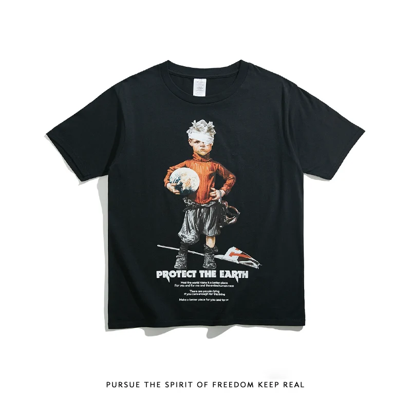 

HFNF Men's/Males Hip Hot T Shirt Pattern Print Casual 2019 T Shirt Men's/Males Cotton Short Sleeve T Shirt