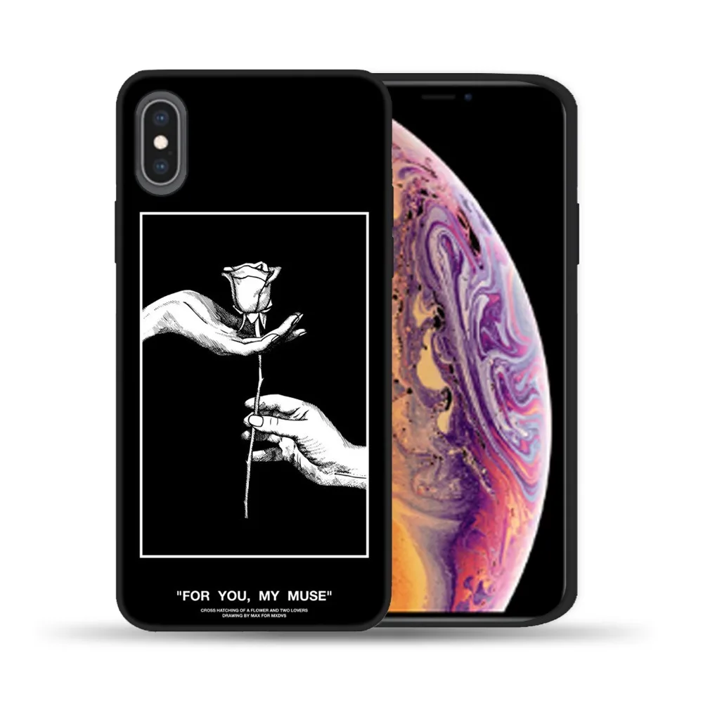 Силиконовый чехол для пары, чехол для iPhone X, 6, 6 S, 7, 8 Plus, 5, 5S, SE, Lover Plant, мультяшный чехол для телефона, чехол для iPhone 11 Pro, XS, Max, XR