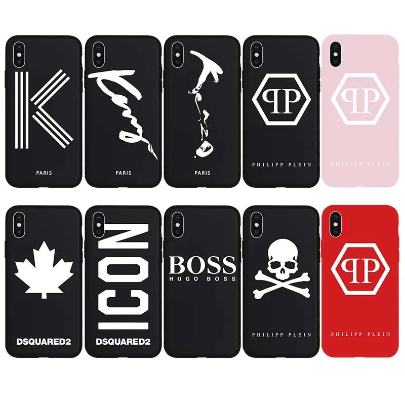 Paris K Dsquared ICON PHILIPP PLEIN Brand NEW Soft Case for iPhone X Xs Max XR 6 6s Plus 5s SE 7 8 7Plus 8Plus Phone Cover Cases