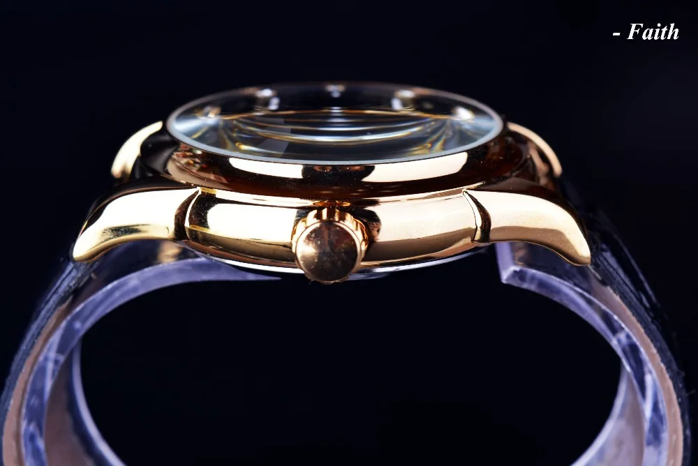 Royal Diamond Design Black Gold Watch for Winner Mens