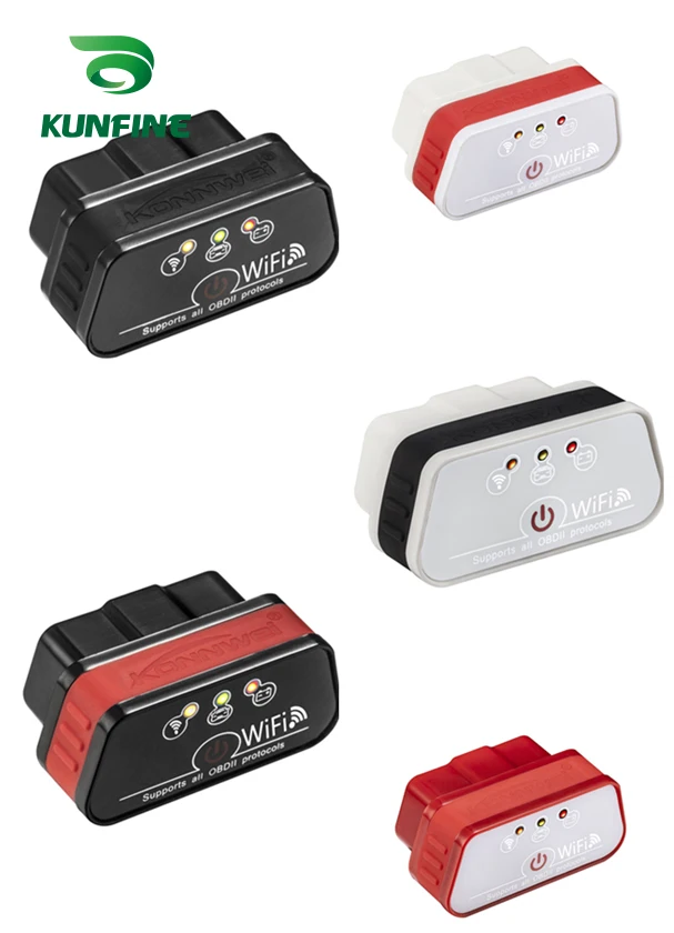 Супер Мини Автомобильный диагностический сканер KW901 WIFI ELM327 V1.5 ODB2 OBDII инструмент ELM