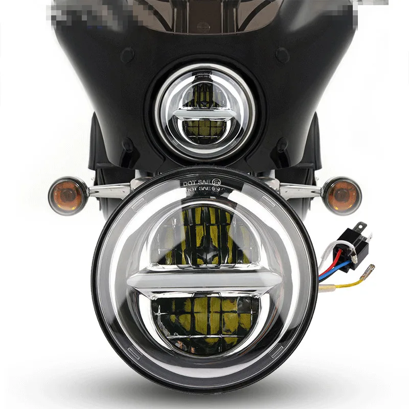 The new model is suitable for Harley 5.75 inch LED headlamp 50W high-brightness far and near-light Harley motorcycle modified he
The new model is suitable for Harley 5.75 inch LED headlamp 50W high-brightness far and near-light Harley motorcycle modified he