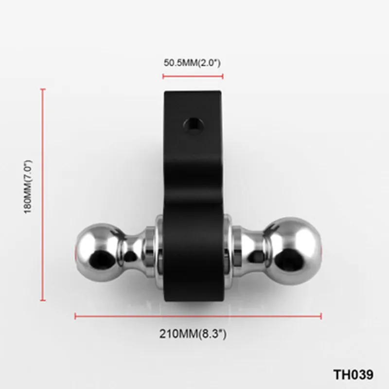 Двойное шариковое крепление " сцепка Регулируемый Алюминиевый подъем/падение крюк для прицепа+ замок прицепа крюк для грузового автомобиля Регулируемый двойной шар сиденье