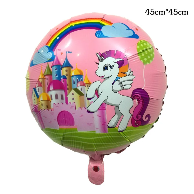 17 Style Unicorn Party Balloons Birthday Wedding Children's Day Foil My horse Pony Balloons Party Decorations Supplies