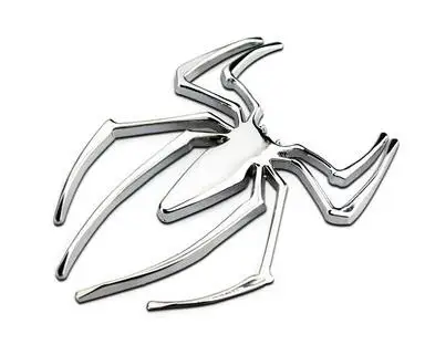 Chrome//Black//Gold Metal Spider Car Sticker Badge 3D Animal Auto Decal Emblem