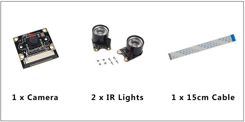 5 МП Raspberry Pi 3 модуль камеры 1080P камера ночного видения+ 2 шт. ИК-датчик светодиодный светильник для Raspberry Pi 4 Модель B 3B Plus 2B