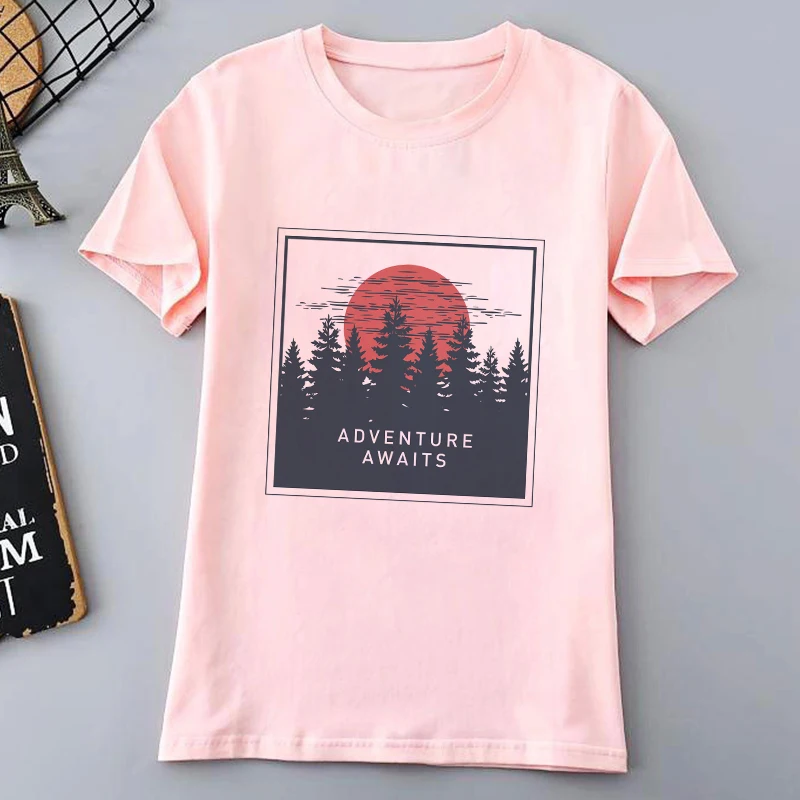 

Harajuku Shirt Cosmic Belief 2019 Summer New Fashion Women's T-shirt Kawaii Cartoon Print Short Sleeved Casual Tshirt Women Tops