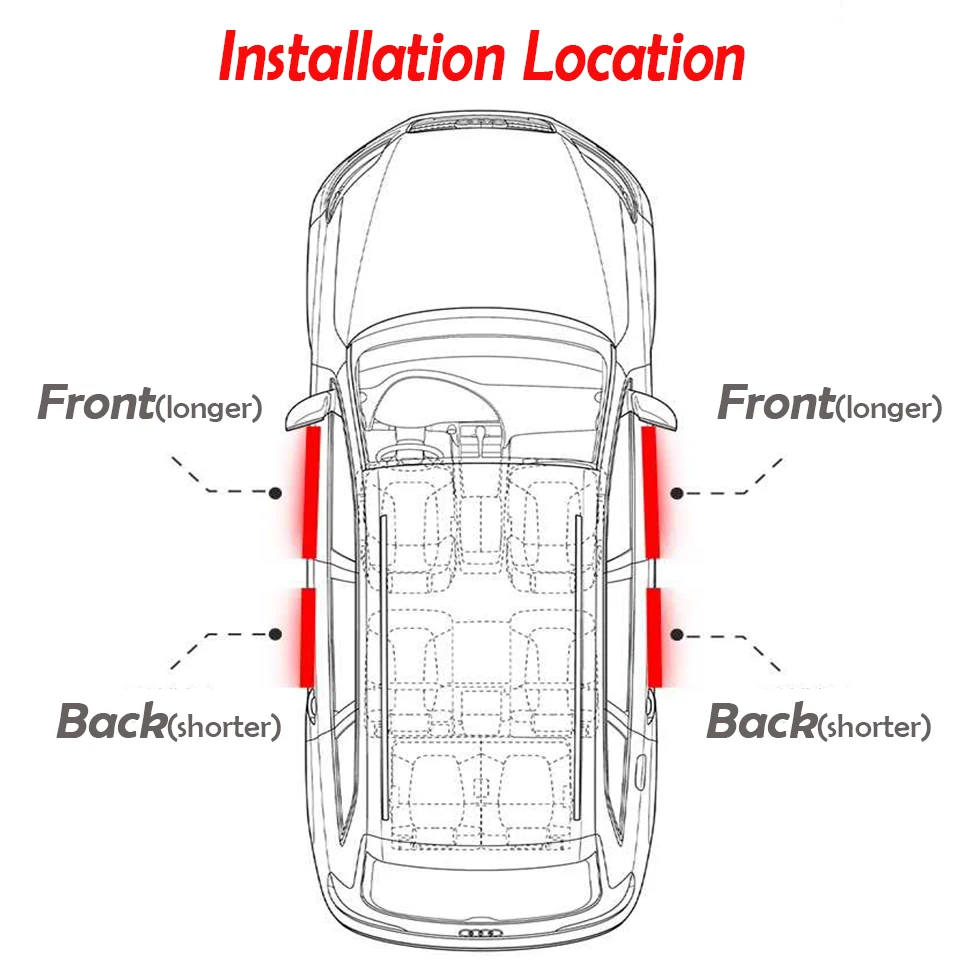 Спортивный резиновый на дверь машины порог защита порога пластина наклейка для Fiat 500 Abarth Mercedes W176 W204 W210 W203 E BMW E60 E36 E34 E90