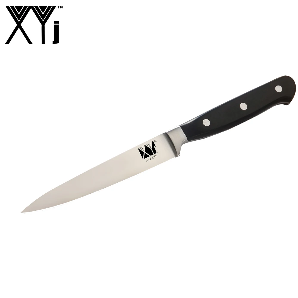 

XYj Stainless Steel Utility Knife 5 inch High Carbon Sharp Blade Kitchen Knife Bread Fruit Vegetable Cooking Tools Best Gift